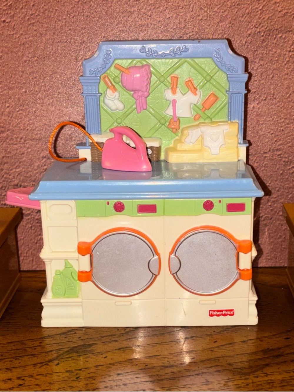 Fisher Price Loving Family Pretend Laundry Washer & Iron Playset
